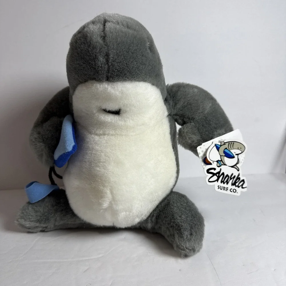 Sharka Crazy Shirts Hawaii Surf Co Surfboard Plush Gray Shark W Tags 10in NEW‎